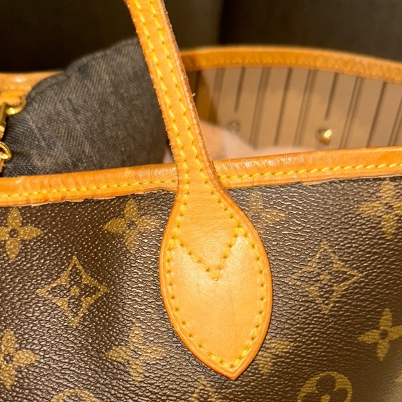 Louis Vuitton Brown Neverfull Tote Bag Iconic Monogram - Picture 12 of 16